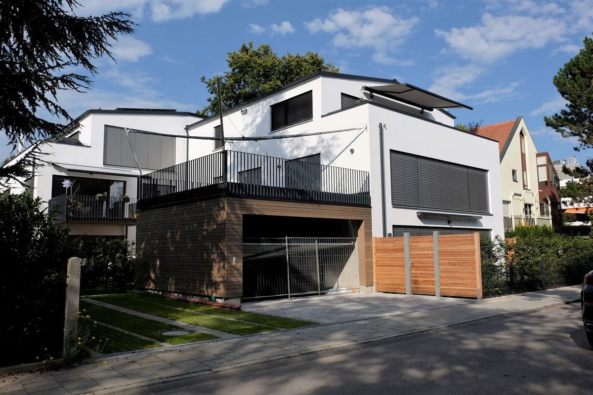 Mehrfamilienhaus in München - Südwest-Ansicht