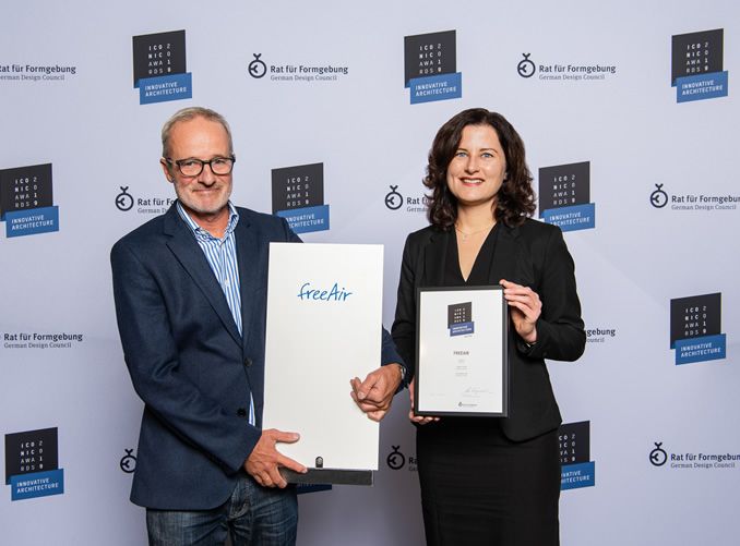 Lüftungssystem freeAir gewinnt ICONIC AWARD